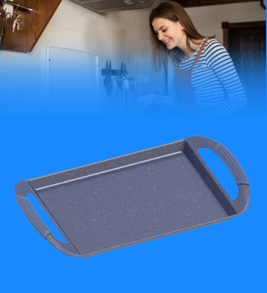 Parrilla Picca PI0045PMA Da Vinci 45"cm Antiadherente Marmol Color Azul