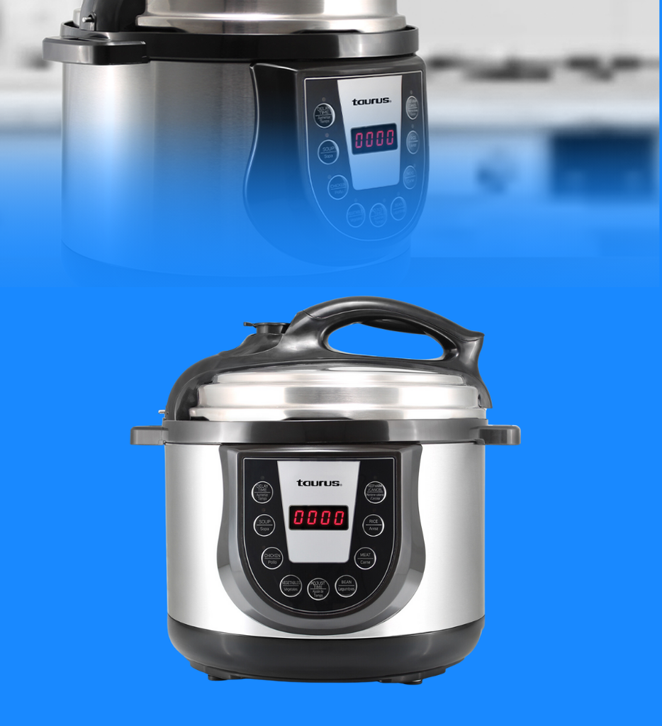 Olla de Presion Electrica Taurus Quick Pro 5 Litros 6 Modos de Coccion Antiadherente