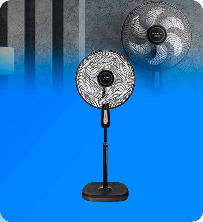 Ventilador Taurus Turbo Cycle Pedestal  y Pared 90W 2 en 1 