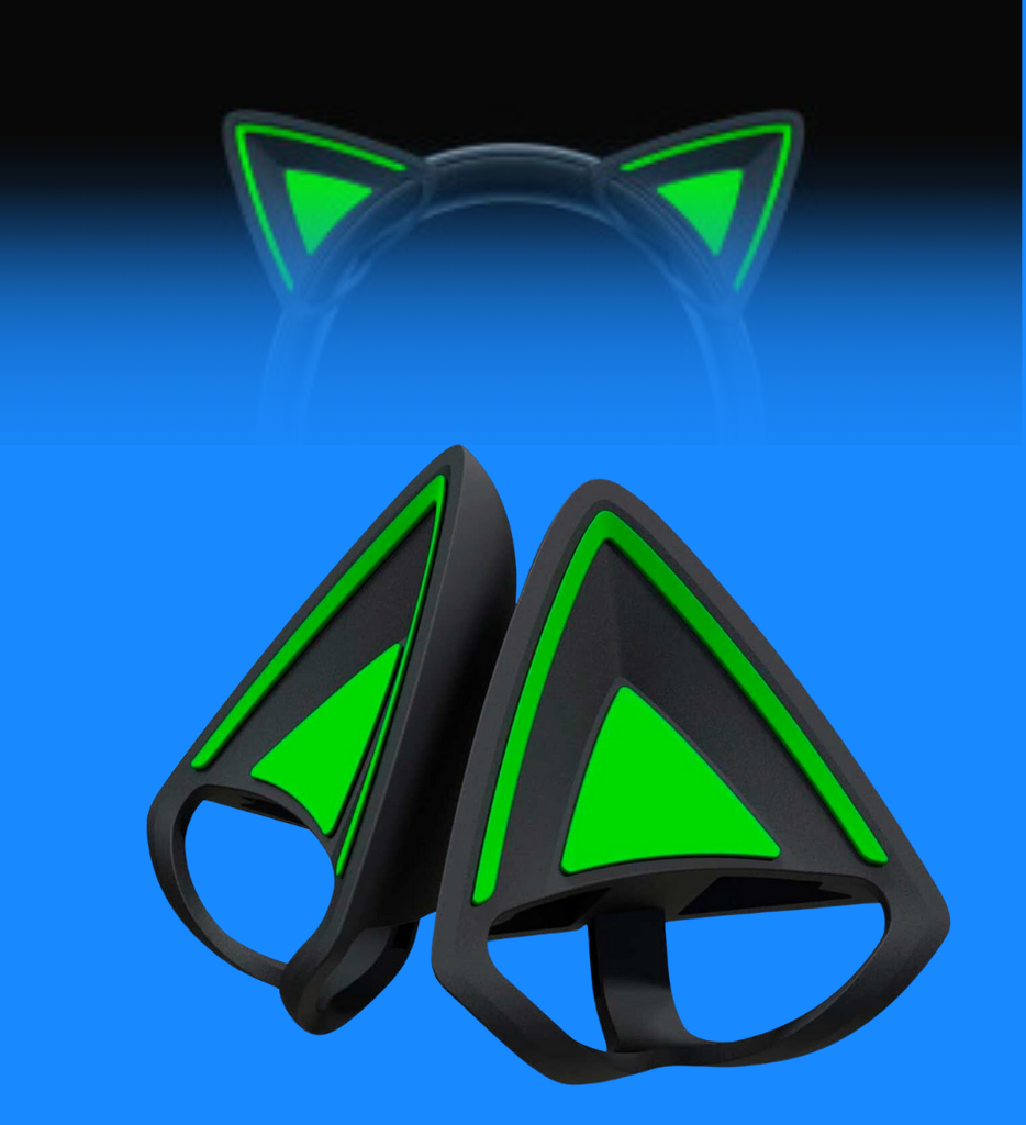 Orejas Para Headset Razer RC21-02230100-R3M1 Gamer Kitty Ears V2 Color Negro