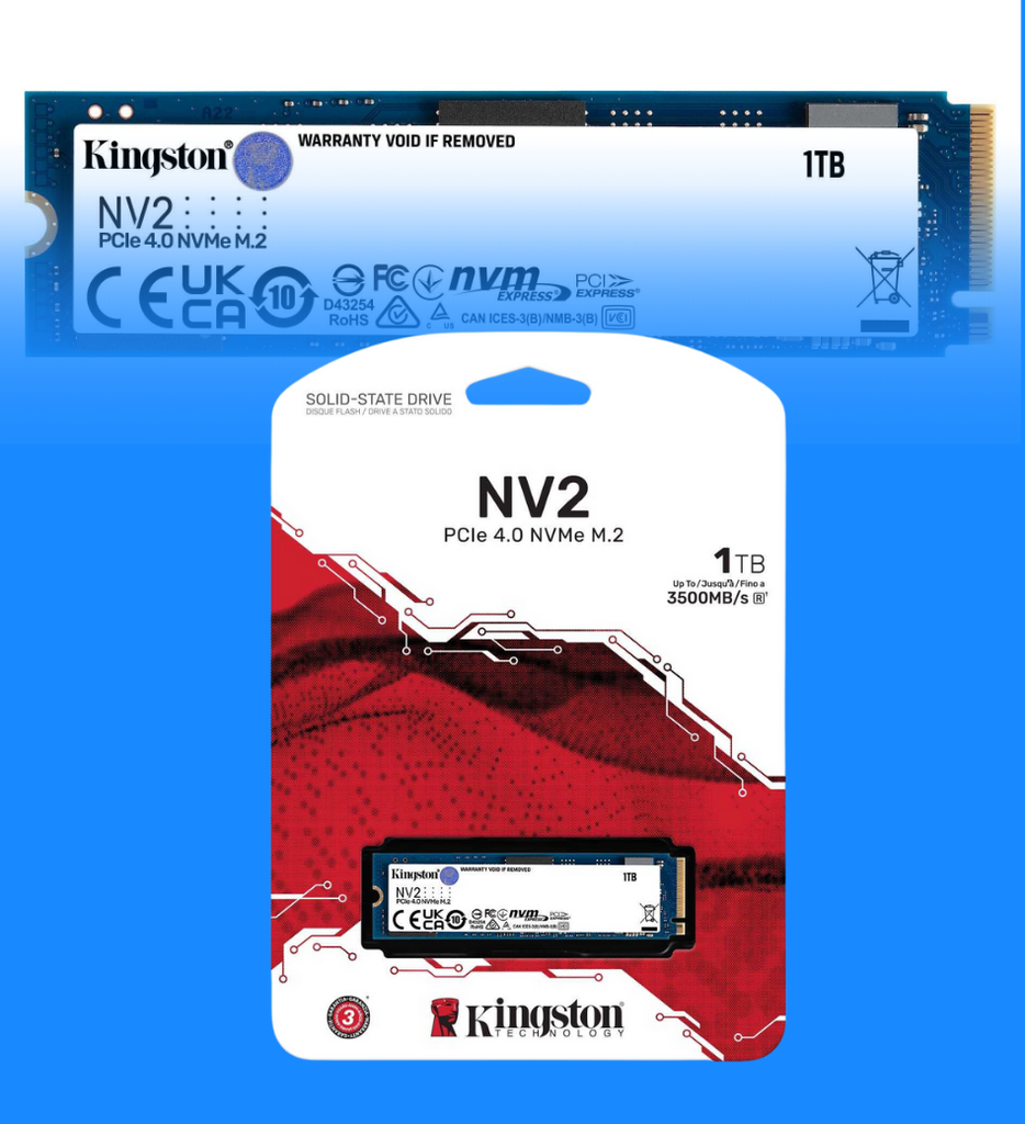 Disco Solido Interno Kingston SNV2S/1000G 1TB M2 Pcle 4.0 NVMe 3500MB/s