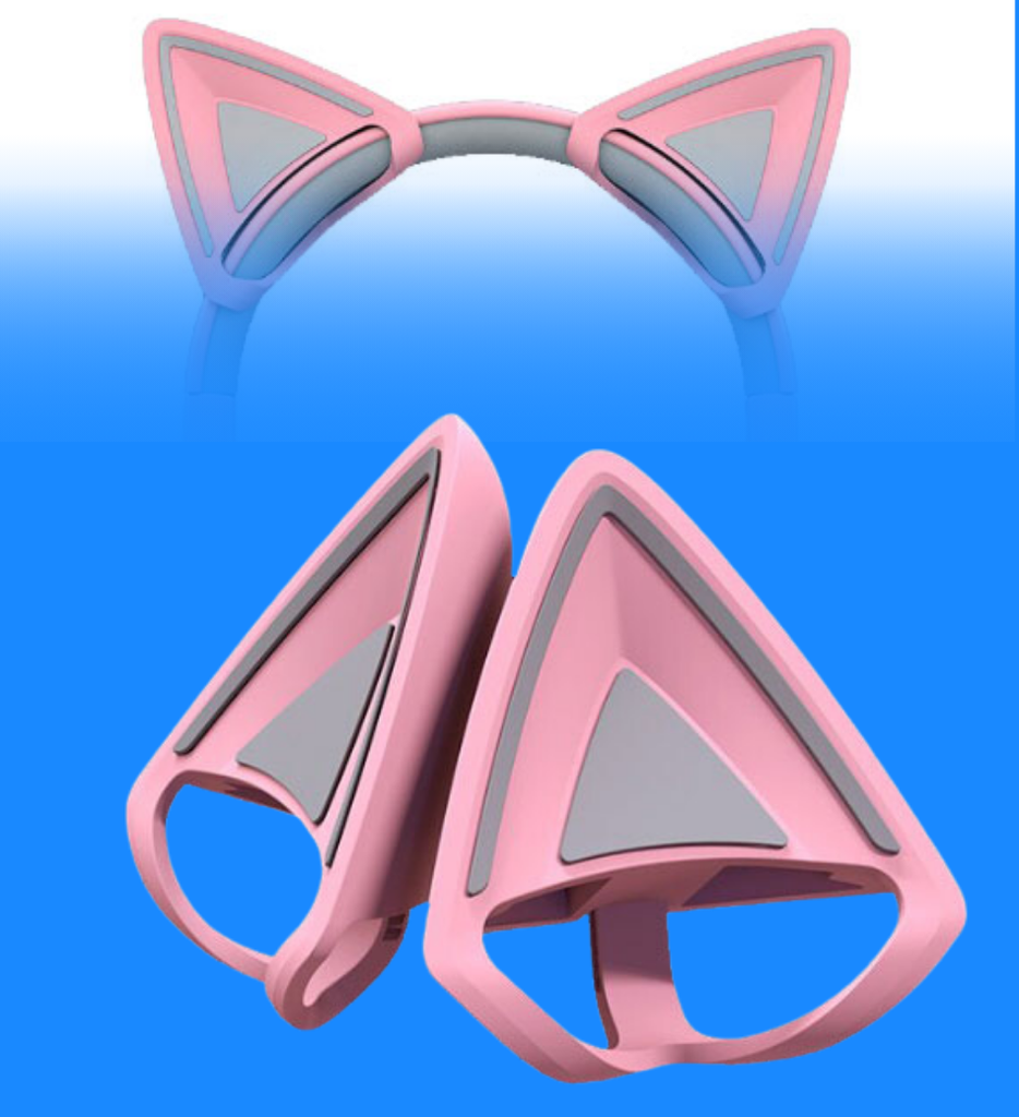Orejas para Headset Razer RC21-02230200-R3M1 Gamer Kitty Ears V2 Quartz Edition FRML Color Rosa