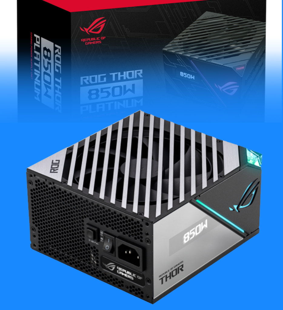 Fuente de Poder Asus ROG Thor 850W Platinum II 90YE00L2-B0AA00 Aura Sync RGB 80 Plus Platinum 