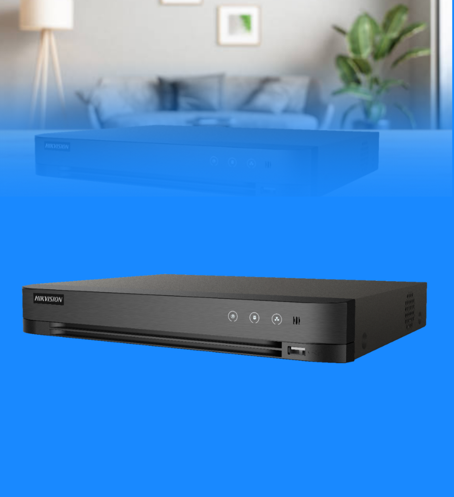 DVR HikVision iDS-7208HQHI-M1/S Serie 7200 8 Canales H.265 4K Audio de Doble Via