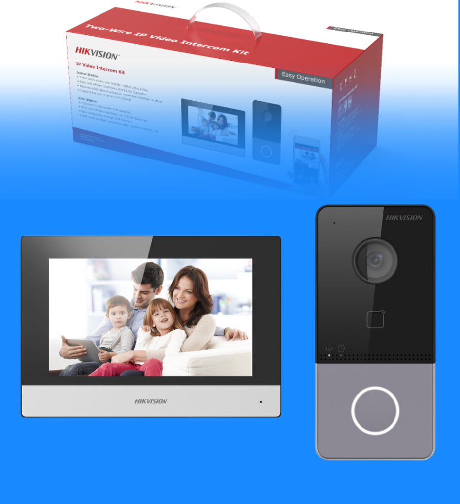 Kit de VideoPortero HikVision DS-KIS603-P 2 Mega Pixeles Wi-Fi PoE IP65
