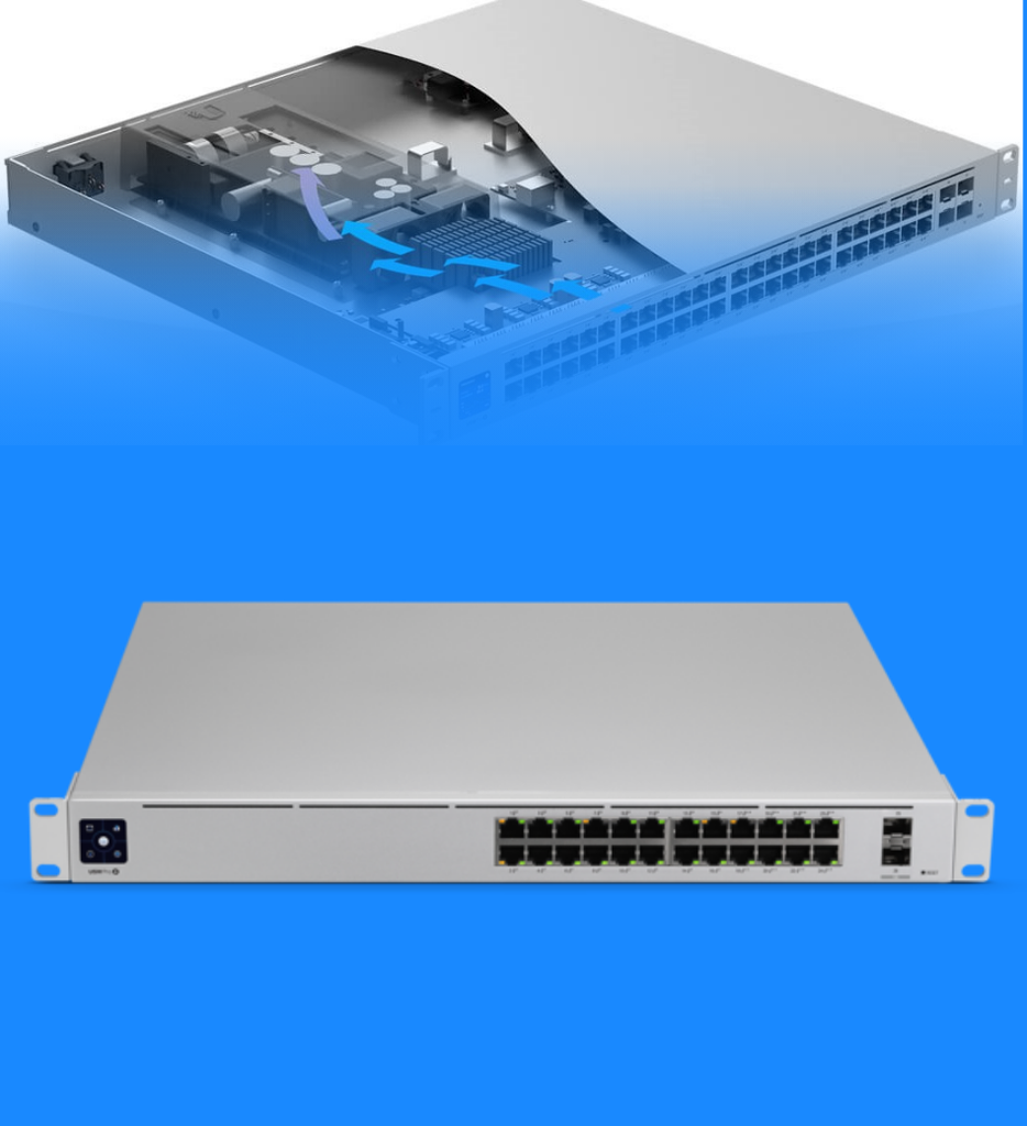 Switch Ubiquiti USW-24 UniFi Conmutador Gestionado 24 x 10/100/1000 + 2 x Gigabit SFP