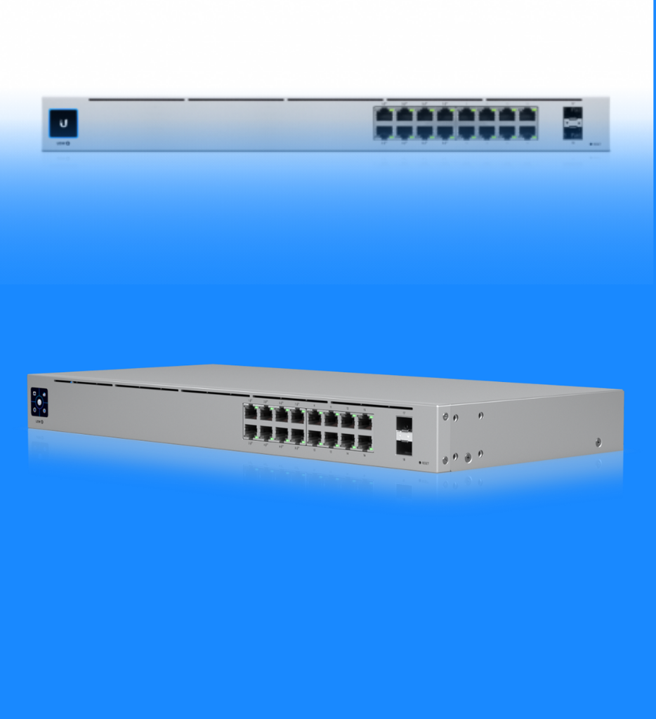 Switch Ubiquiti USW-16-POE UniFi Gestionado 16 x 10/100/1000 (8 PoE+) + 2 x Gigabit SFP