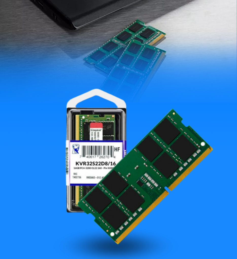 Memoria RAM Laptop Kingston KVR32S22D8/16 16GB DDR4 3200MHz PC4 CL22 260 Pin SODIMM