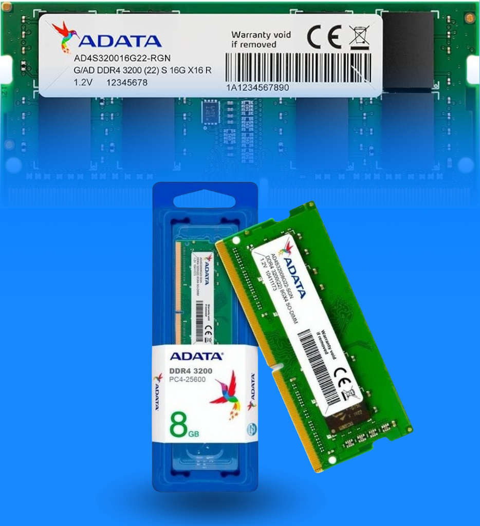 Memoria RAM Laptop Adata AD4S32008G22-SGN 8GB DDR4 3200MHz SO-DIMM 