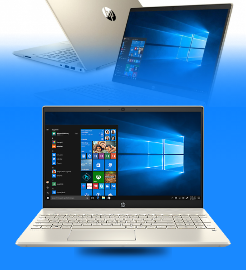 Laptop HP Pavilion 15-CS3055 Core i5-1035G1 512GB SSD + 32GB Optane 8GB RAM 15.6" 1920x1080 WIN10 Color Dorado Seminueva