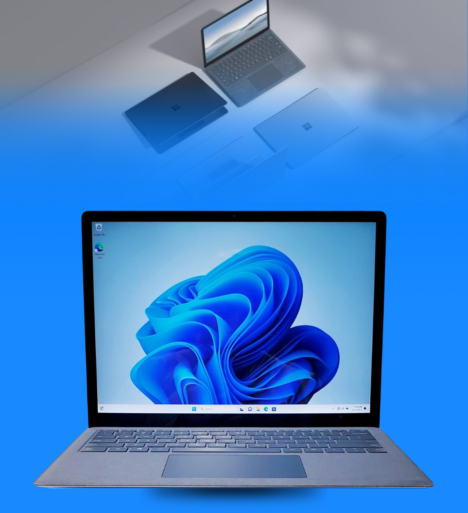 Laptop Microsoft Surface Laptop 4 Core i5-1135G7 512GB SSD 8GB RAM 13.5" 2256x1504 Pantalla Touch WIN11 Pro Color Azul Seminueva