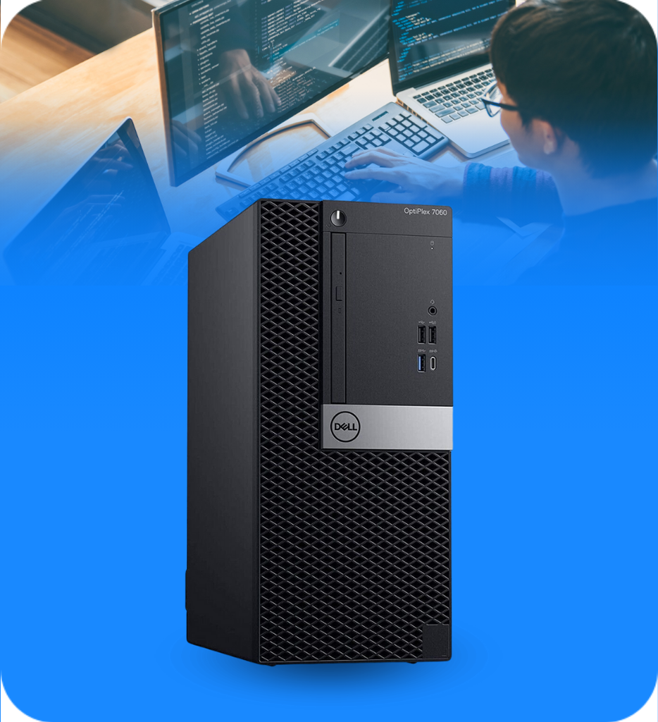 CPU Dell Optiplex 7060 Torre Core I5 8va Gen 8GB RAM 256GB SSD Seminuevo