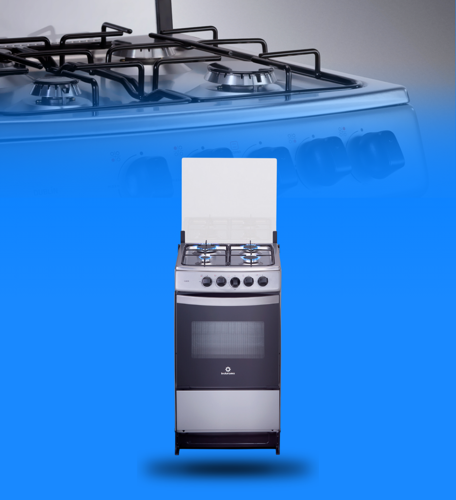 Estufa Indurama Dublin 20" 4 Quemadores Color Gris