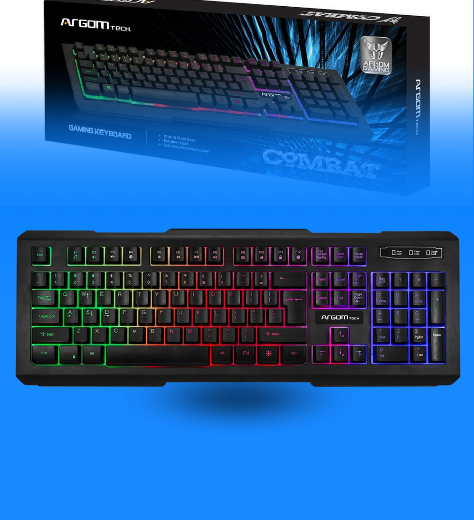 Teclado Argom ARG-KB-2055BK Combat KB55 USB Color Negro