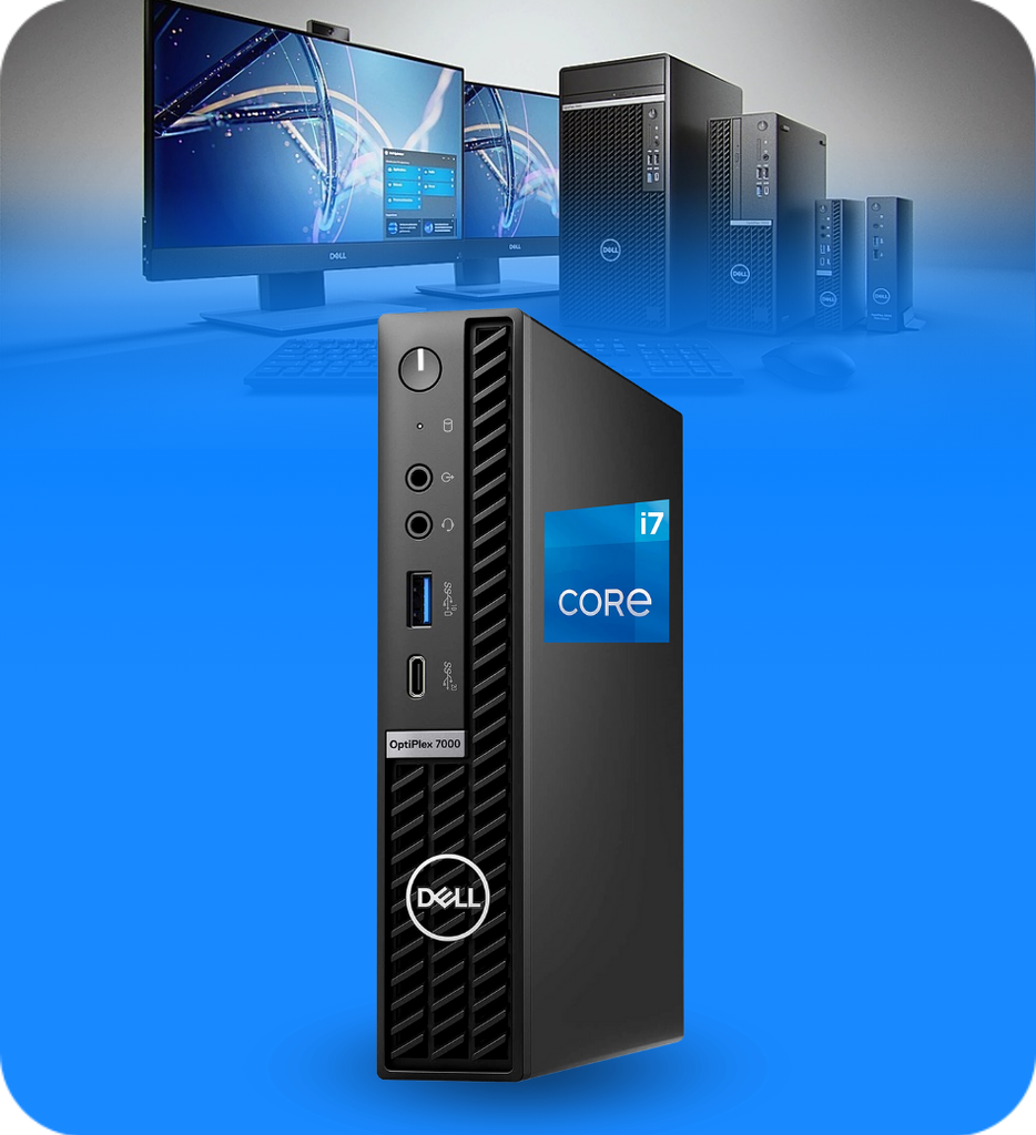 CPU Dell Optiplex 7000 MFF Desktop Core I7-12700T 1.4GHz 16GB RAM 512GB SSD WIN10 Pro Seminuevo
