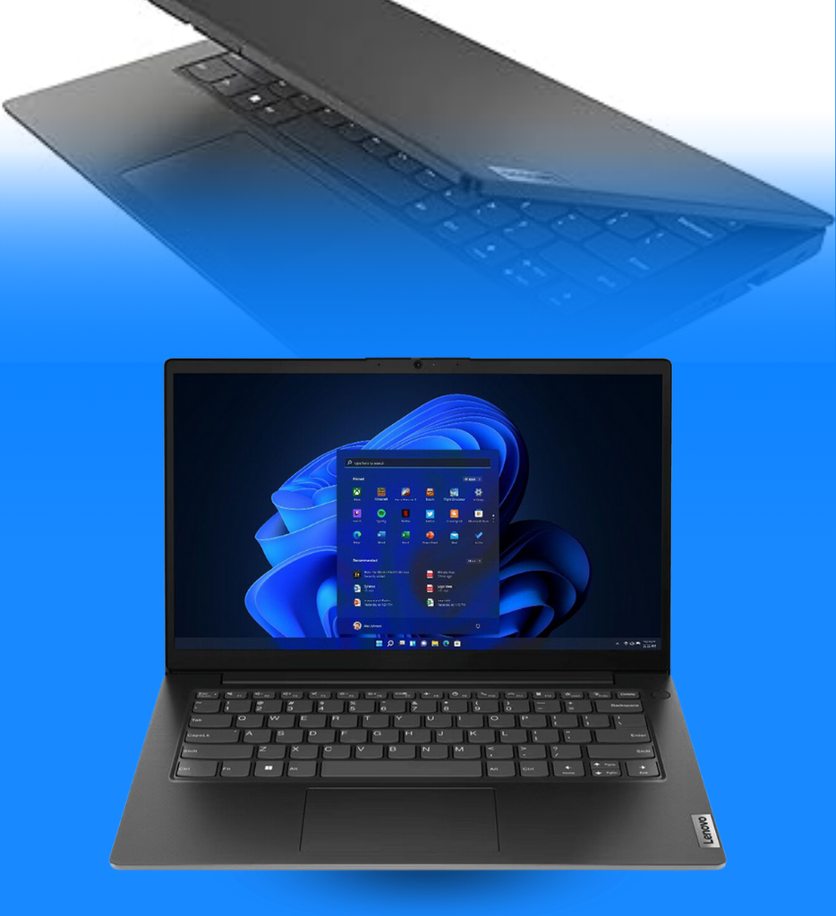 Laptop Lenovo V14 G4 AMN AMD Ryzen 5 7520U 8GB RAM 256GB SSD 14" 1920x1080 Radeon Graphics Win11 Pro Color Negro Seminueva
