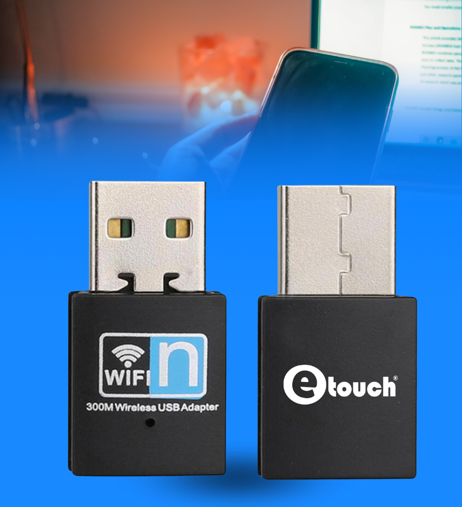 Adaptador USB Wi-Fi eTouch 150325 300Mbps USB 2.0 2.4GHz