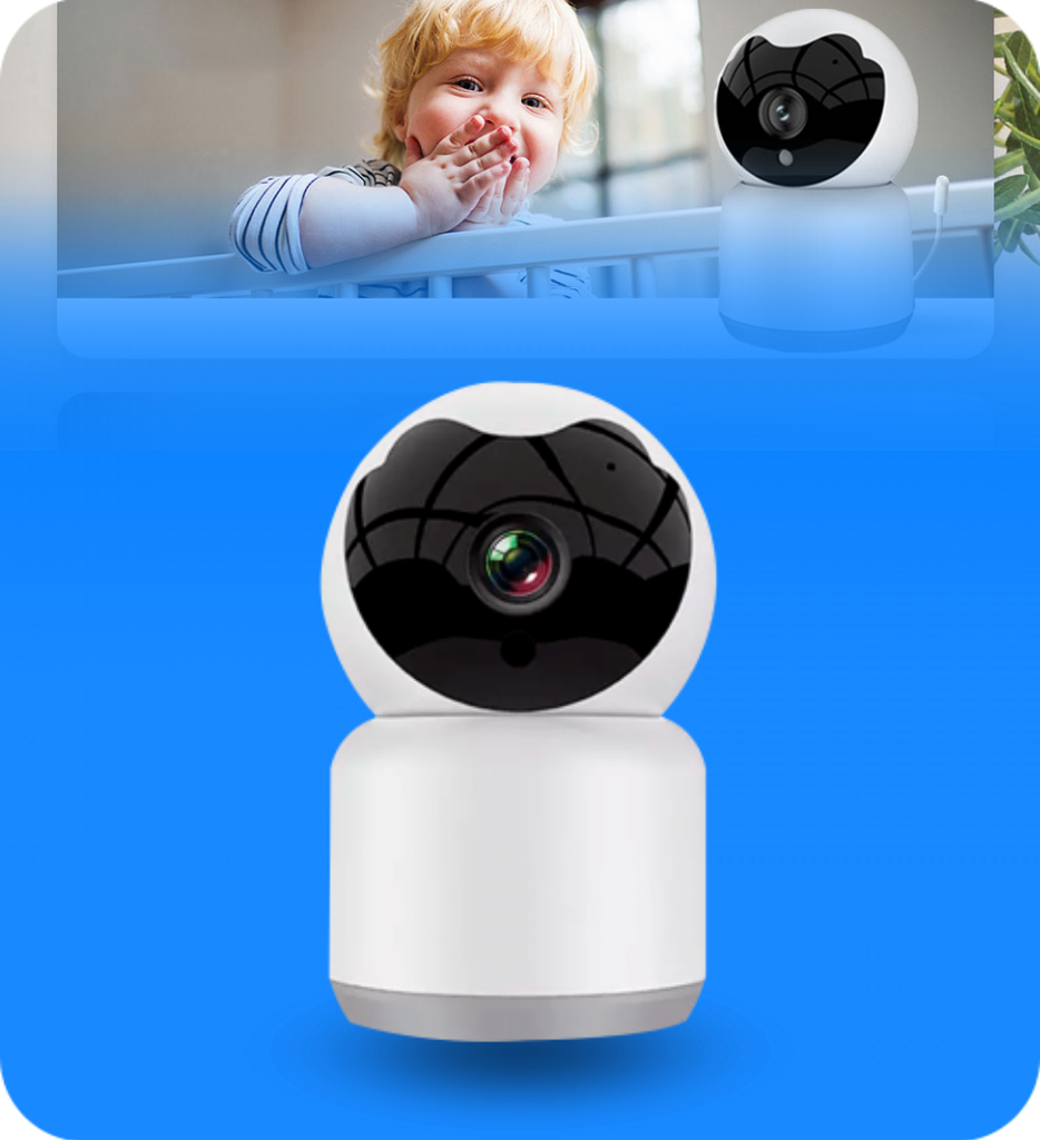 Camara Tuya PST-E10-3MP Smart 3MP WiFi Con Detector de Sonido 3.6mm Audio de Doble Via IR Cut Vision Nocturna Distancia 8-10Mts 5V 1A Puerto Tarjeta MicroTF