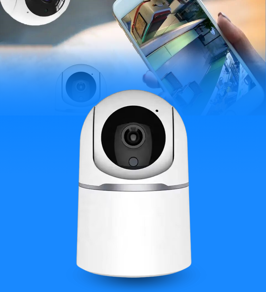 Camara Tuya PST-S8-5MP Smart 5.0MP Inalambrica WiFi Lente 3.6mm H.265 Tiempo Real Audio de Doble Via IR Cut Vision Noctura Distancia 8-10Mts 5V 1A Puerto Tarjeta MicroTF