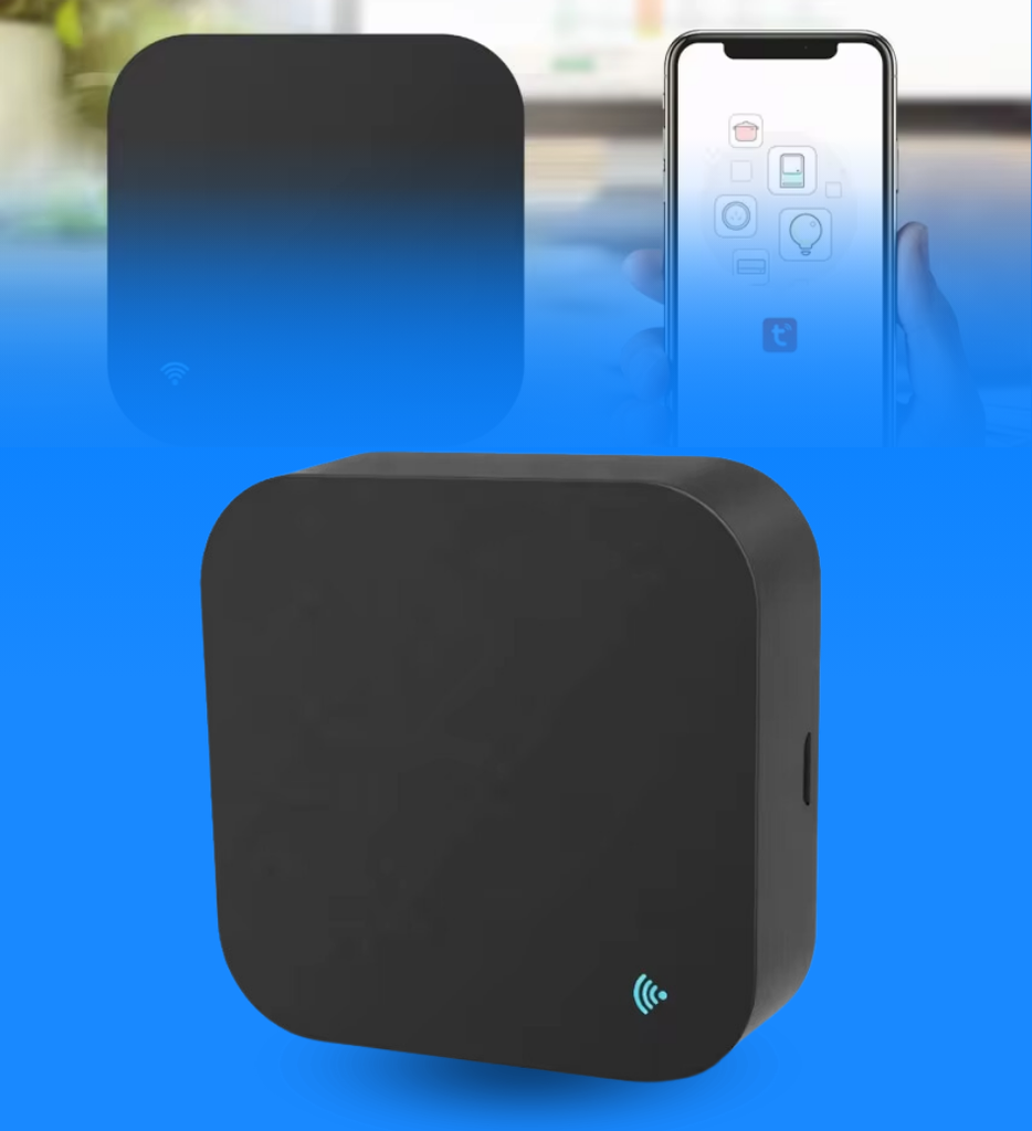 Control Remoto Tuya PST-S11 WiFi IR+RF 433Mhz/315Mhz 7mts DC5V 1A + Cubo de carga