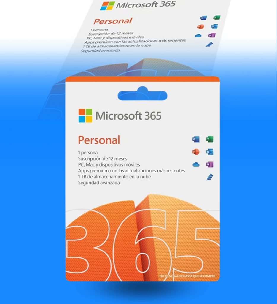 Licencia Microsoft 365 Personal 1 Año Fisica QQ2-00008TP