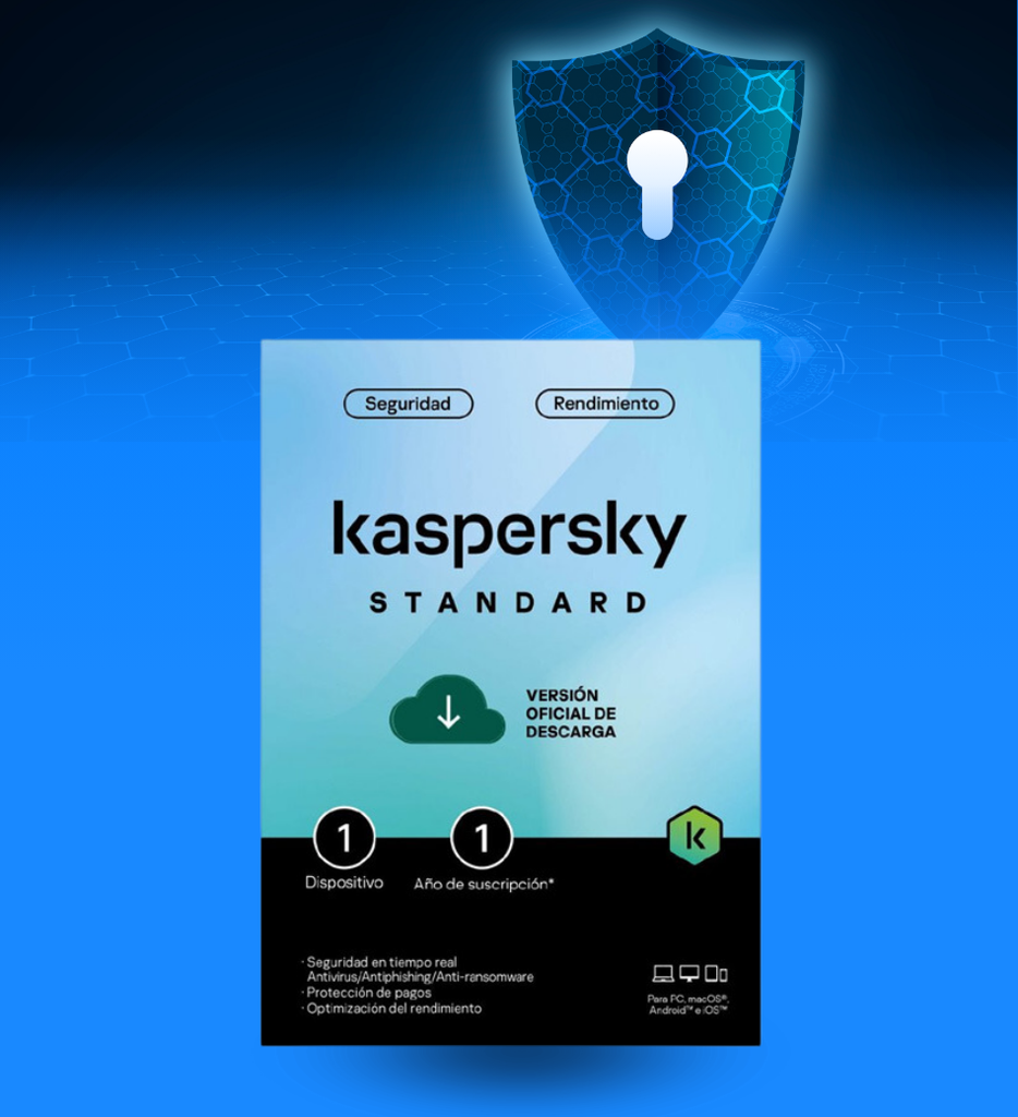 Licencia Antivirus Kaspersky Standard 1 Año 1 Dispositivo Fisica KL1041DDAFS-L