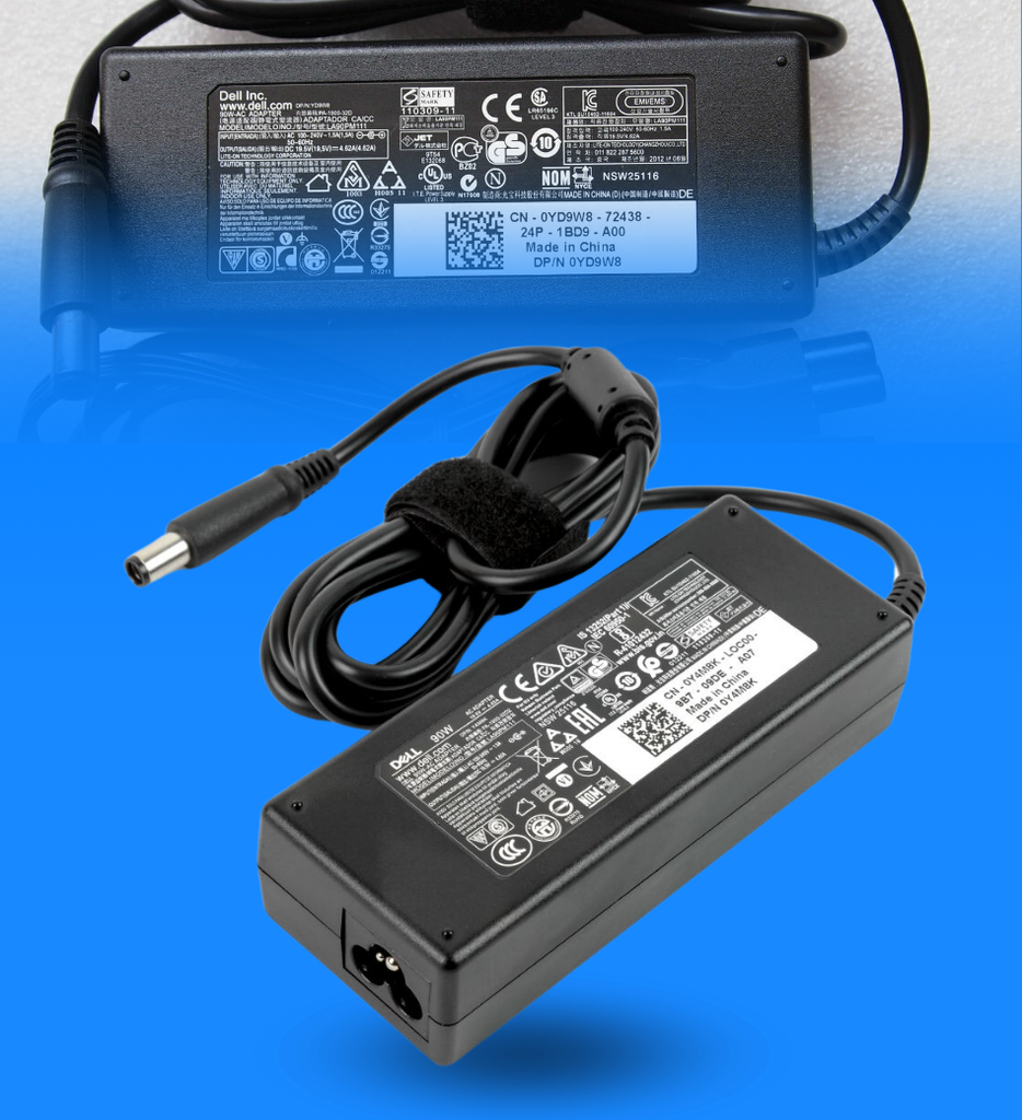 Cargador Dell LA90PM111 19.5V - 4.62A Pin Medio Plug Slim 90W