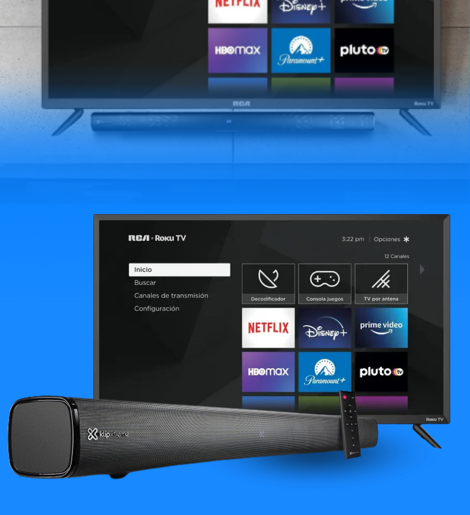 Televisor RCA 32″ Smart Tv Roku - RC32RK + Bracket (Base) Para TV