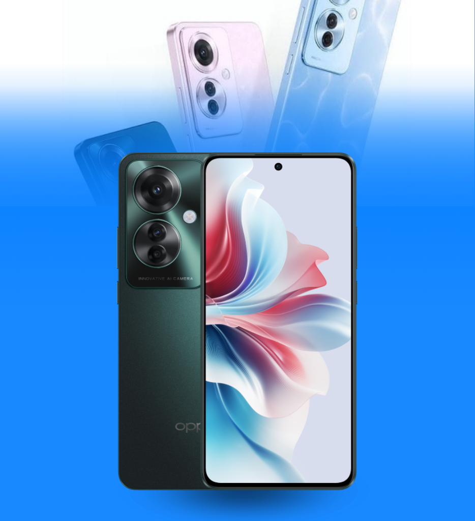 Celular Oppo Reno11 F 5G 8GB 256GB 64MP Color Verde Palmera