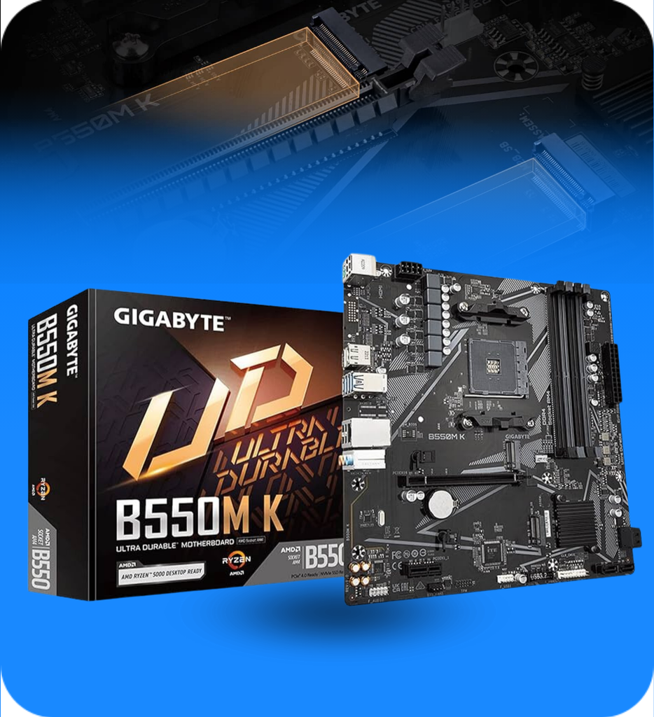 Tarjeta Madre Gigabyte B550M K AMD Socket AM4