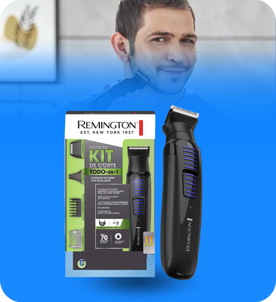 Rasuradora Remington PG6125-F Kit de 10 Piezas Acero Quirurgico Autoafilable