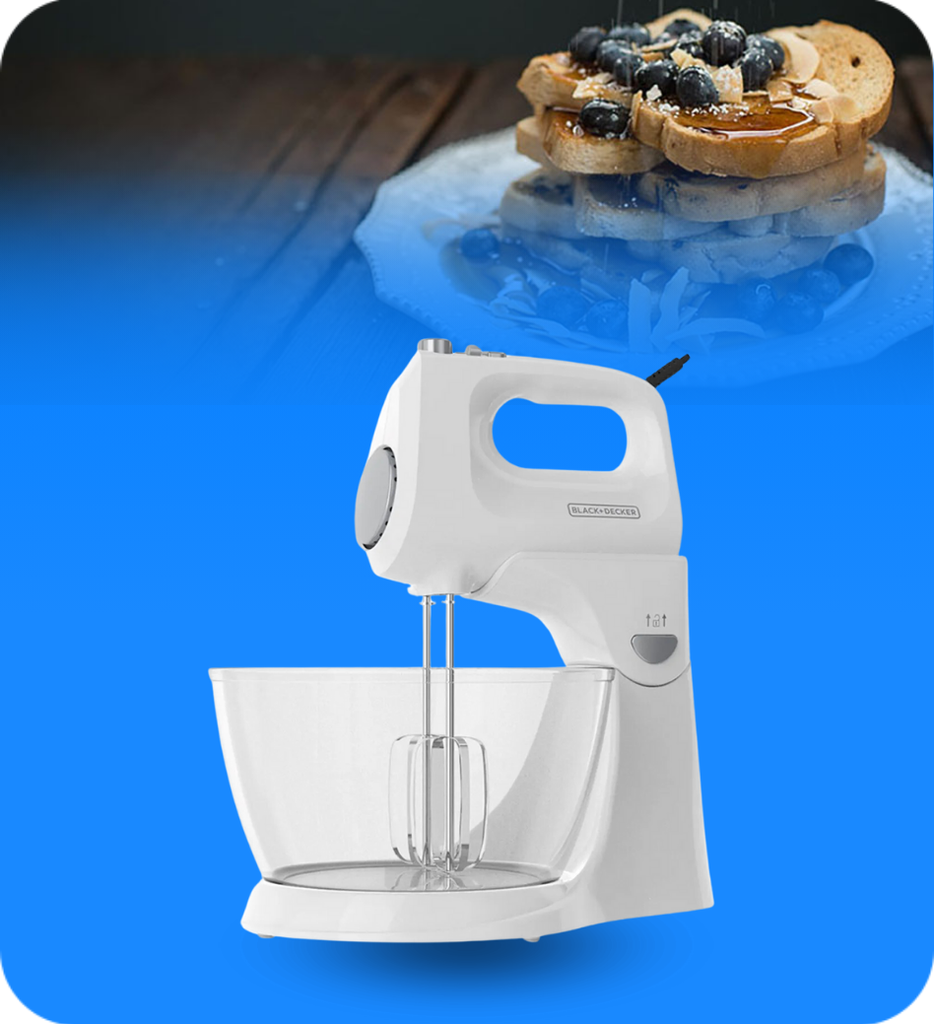 Batidora Manual Black+Decker MX9125-0WDLA 2 en 1 5 Velocidades + Turbo 250W Color Blanco