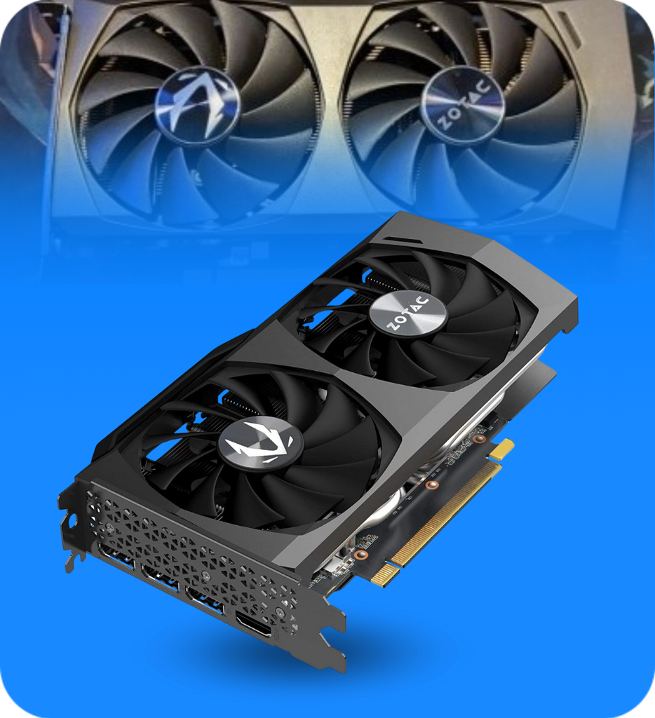 Tarjeta de Video Gaming Zotac ZT-A30600H-10M Nvidia GeForce RTX3060 12GB DDR6 Ice Storm 2.0 Twin Edge OC Edition Seminueva