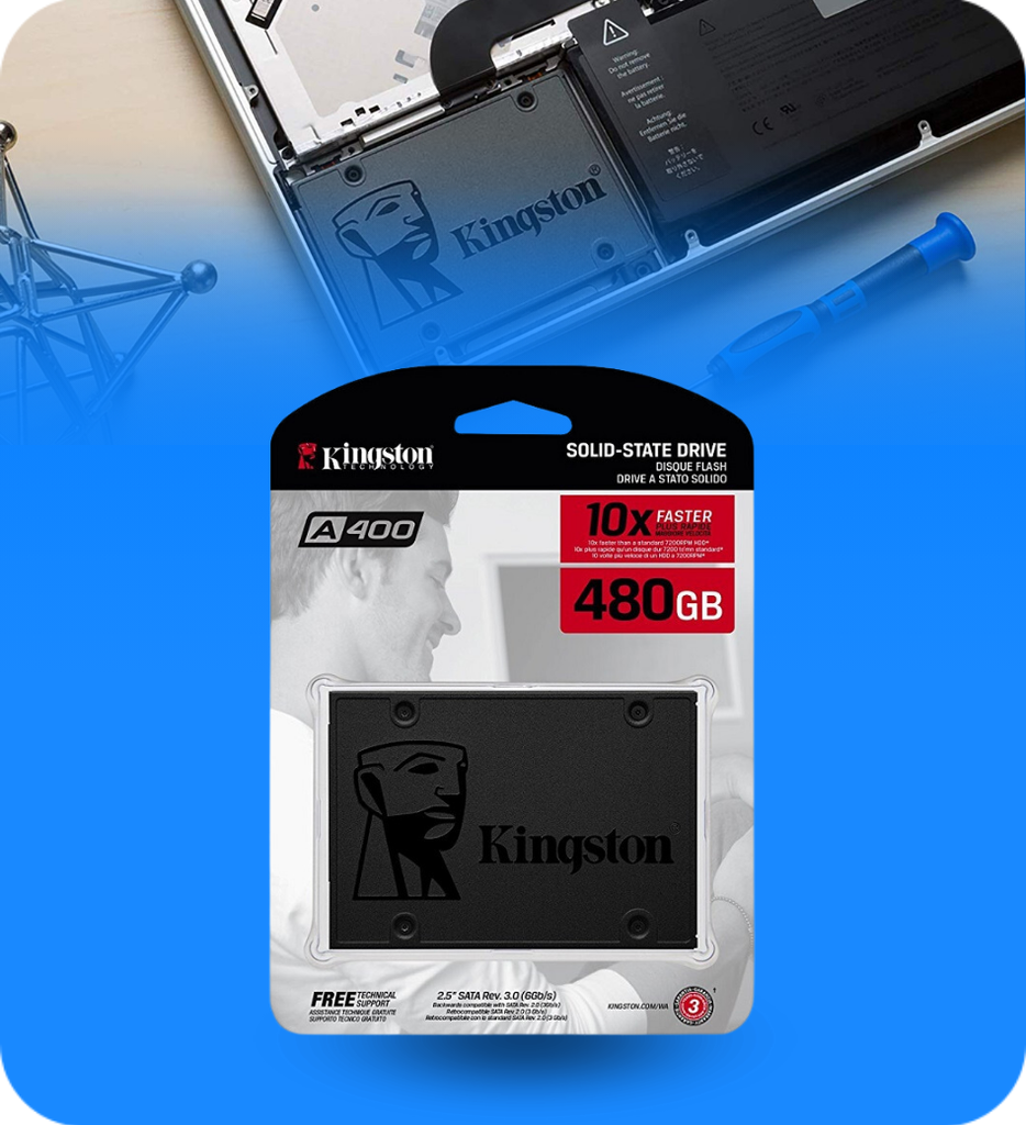 Disco Solido Interno Kingston A400 SA400S37/480G 480GB 2.5" SATA 6Gb/s