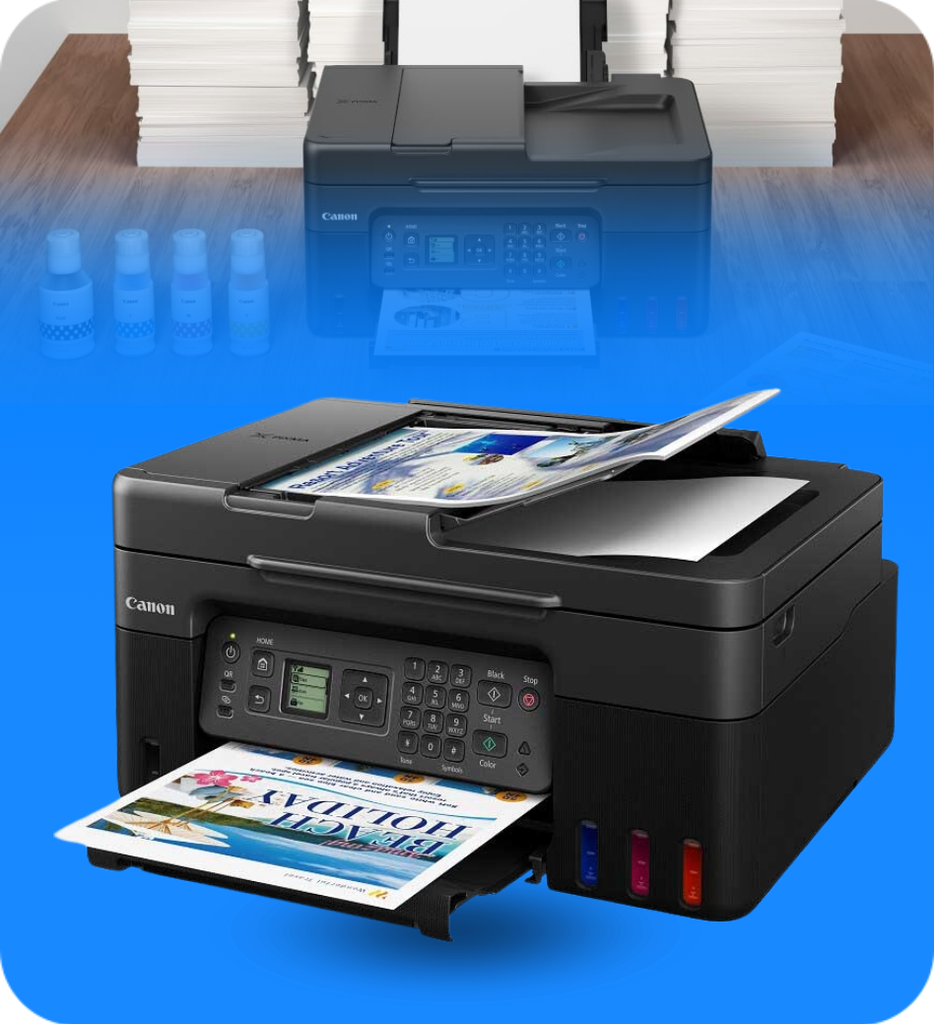 Impresora Multifuncional Canon Pixma G4170 Inalámbrica MegaTank AIO ADF FAX 11/6 IPM