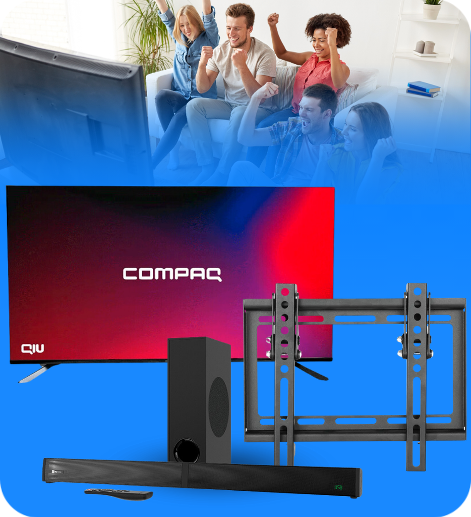 COMBO TV 9 - Televisor Compaq 32" LED + Sound Bar KSB-301 + Bracket