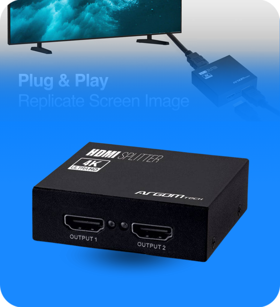 Splitter Argom ARG-AV-5110 4K Ultra HD 1 Entrada 2 Salidas 340MHz