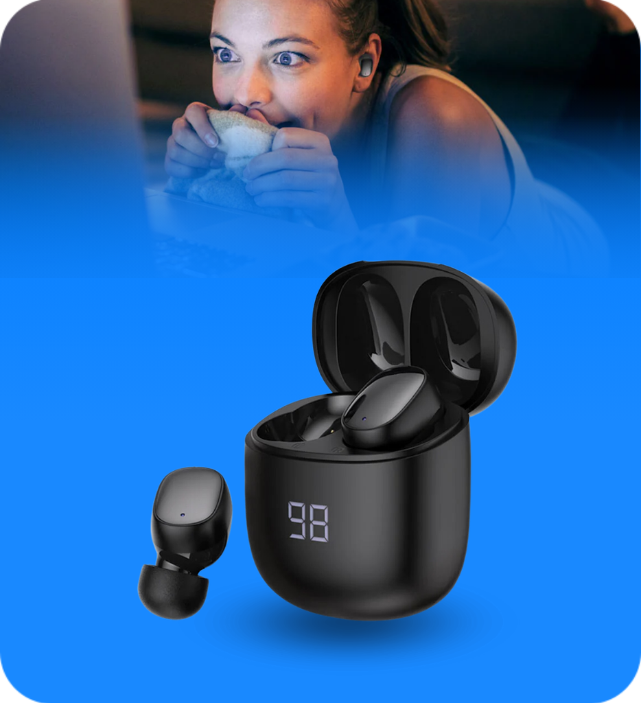 Auriculares Argom ARG-HS-5066BK SkeiPods E66 Con Cancelacion de Ruido AI ENC Inalambricos IPx4