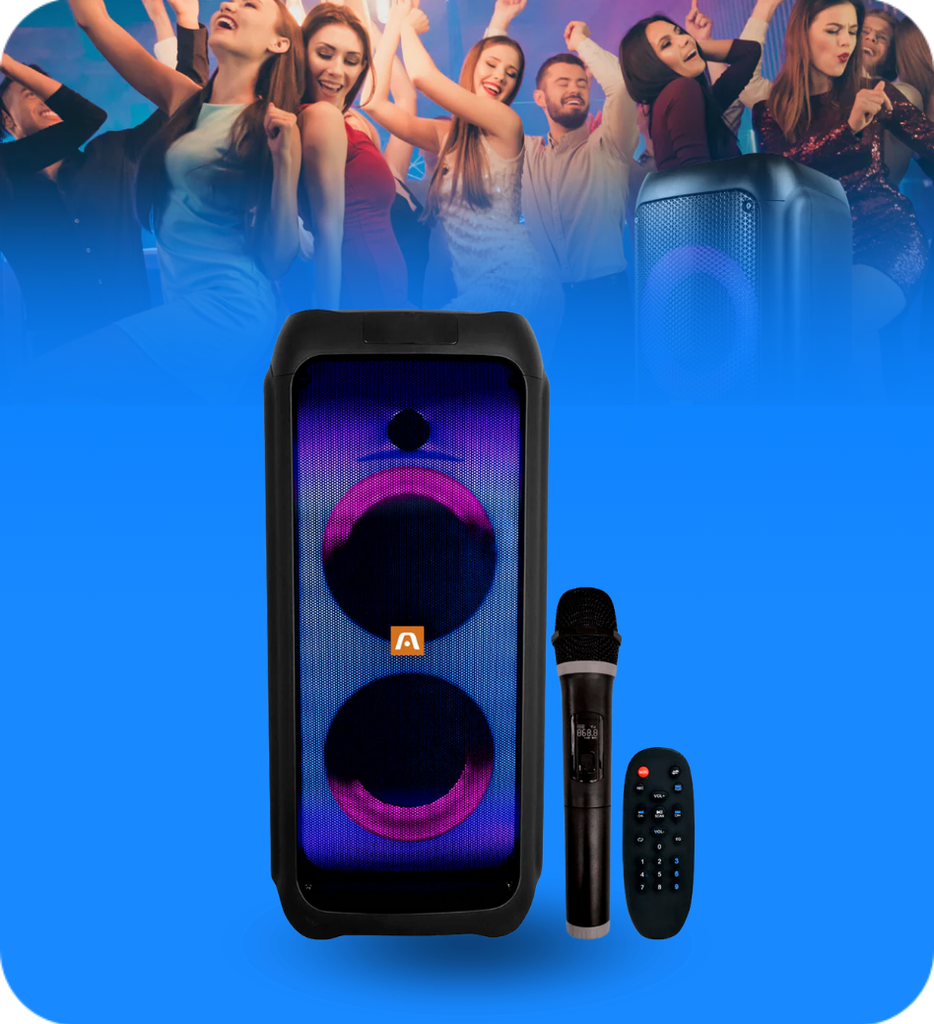 Bocina Argom ARG-SP-4065BK Rave 65 Bluetooth 600W LED Con Microfono
