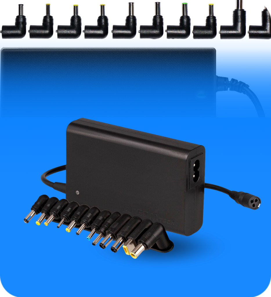 Cargador Universal Para Laptop Argom ARG-AC-0097 90W 100V-240V AC 12 Puntas