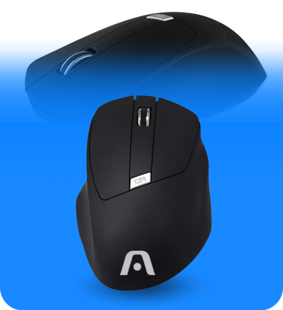Mouse Argom ARG-MS-0033BK MS33 Inalambrico 1600 DPI 2.4GHz 4 Botones Color Negro