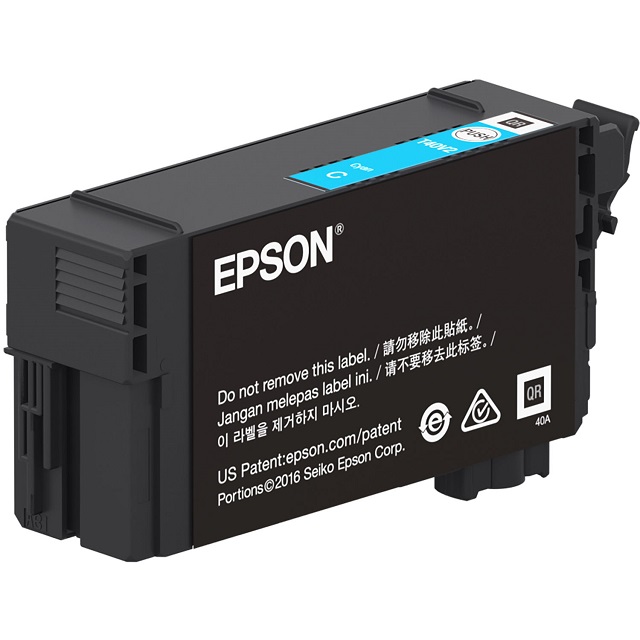 Epson T40V - 26 ml - cián - original - blíster con alarmas de RF/acústica - cartucho de tinta - para SureColor T2170, T3170, T3170M, T5170, T5170M