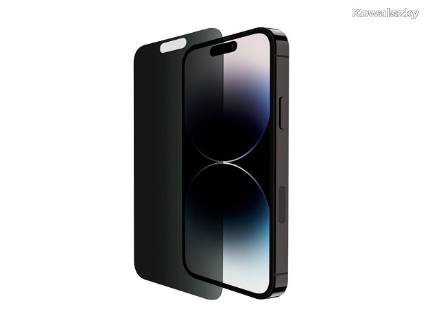 Belkin ScreenForce Pro - Protector de pantalla para teléfono móvil - cristal - con filtro de privacidad - para Apple iPhone 14 Pro, 15 Pro