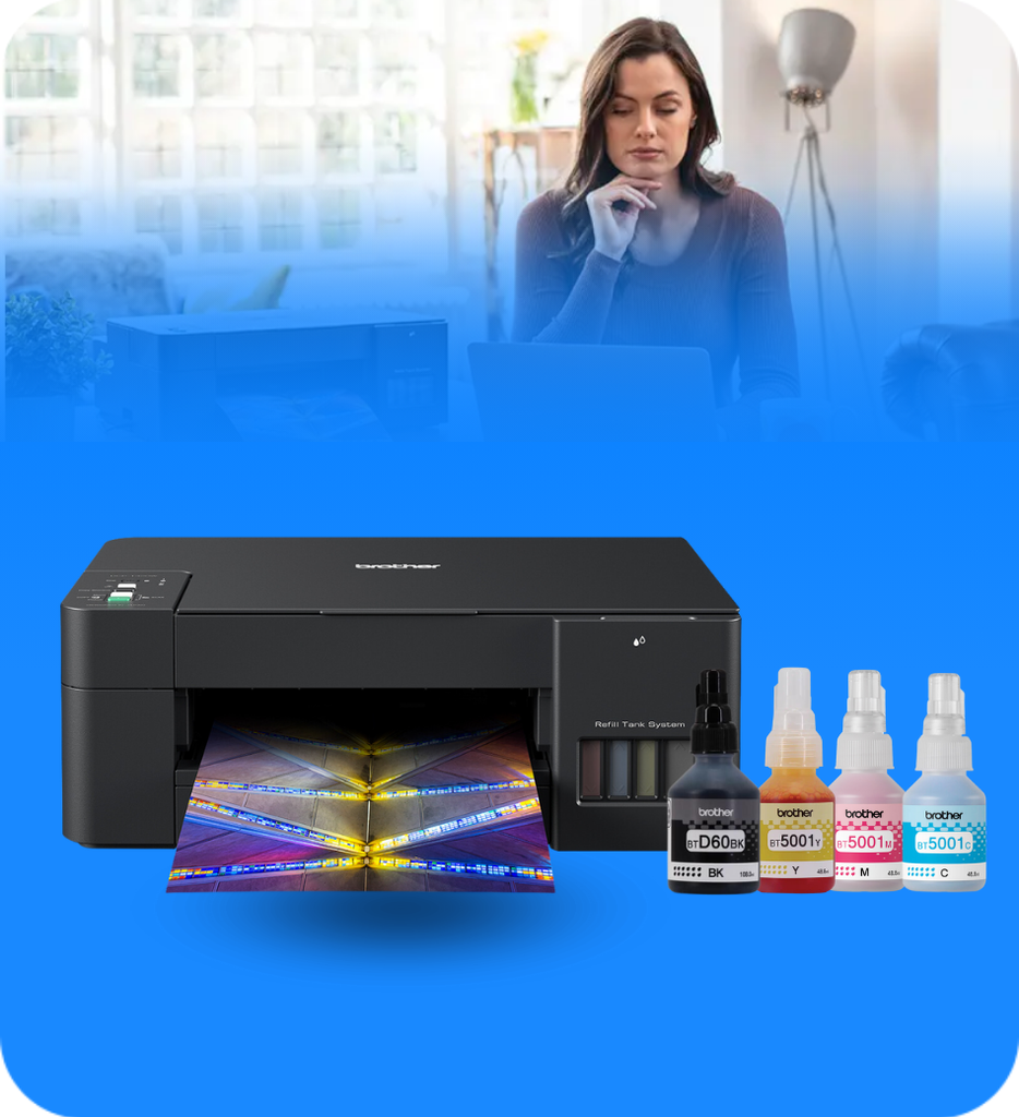Combo Brother - Impresora Multifuncional Brother DCP-T420W  + Botellas de Tinta