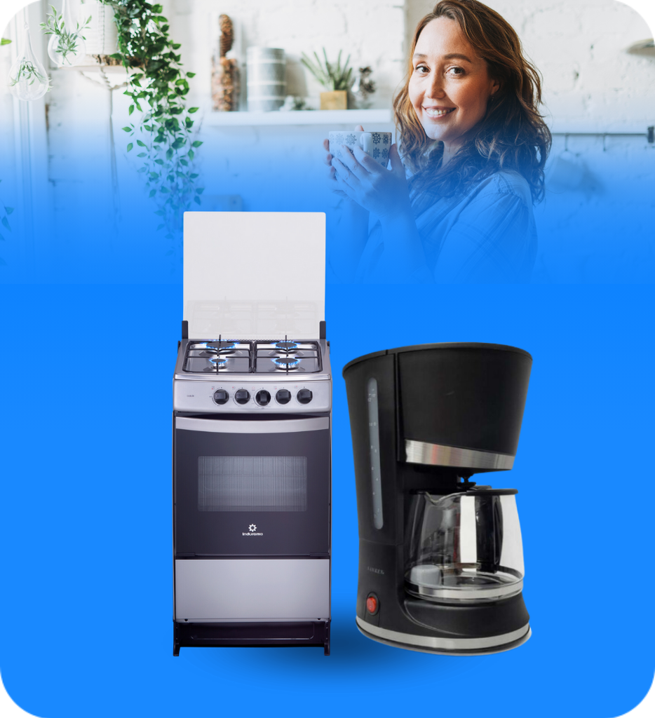 Estufa Indurama Dublin 20" + Cafetera Sankey