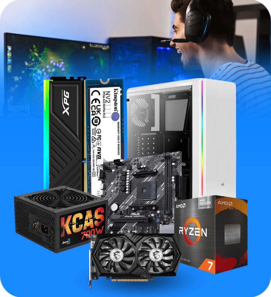 CPU Combo Gaming - Ryzen 7 con tarjeta gráfica