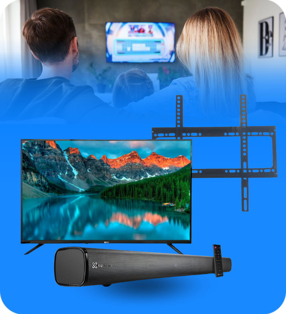 COMBO TV 12 - Televisor Epic 65" 4K + Sound Bar Klip Xtreme KSB-210 + Bracket