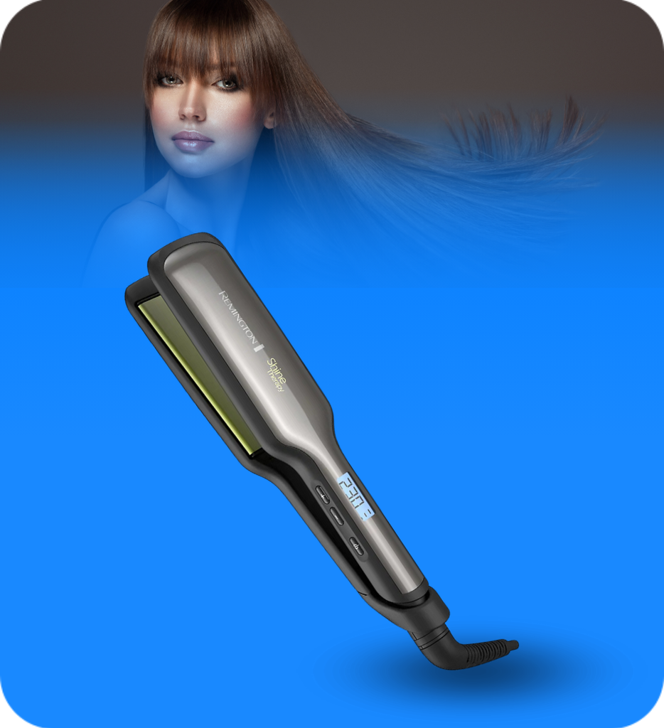 Plancha de Cabello Alisadora Remington S9980 Con Placas Anchas de Aguacate Con Macadamia
