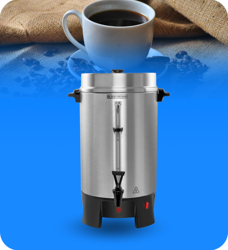 Percoladora de Cafe Black+Decker CMU1000 de 100 Tazas