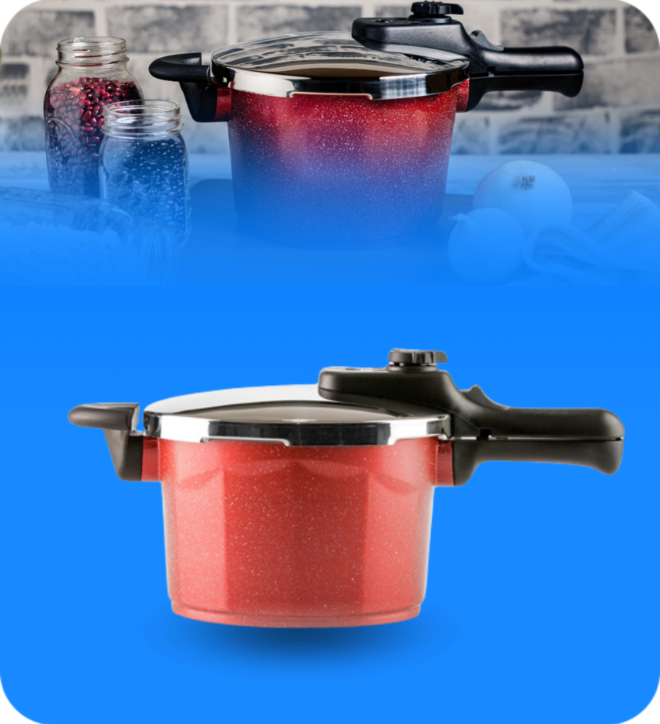 Olla de Presion Veneto Picca PI0050PR 5 Litros Color Rojo